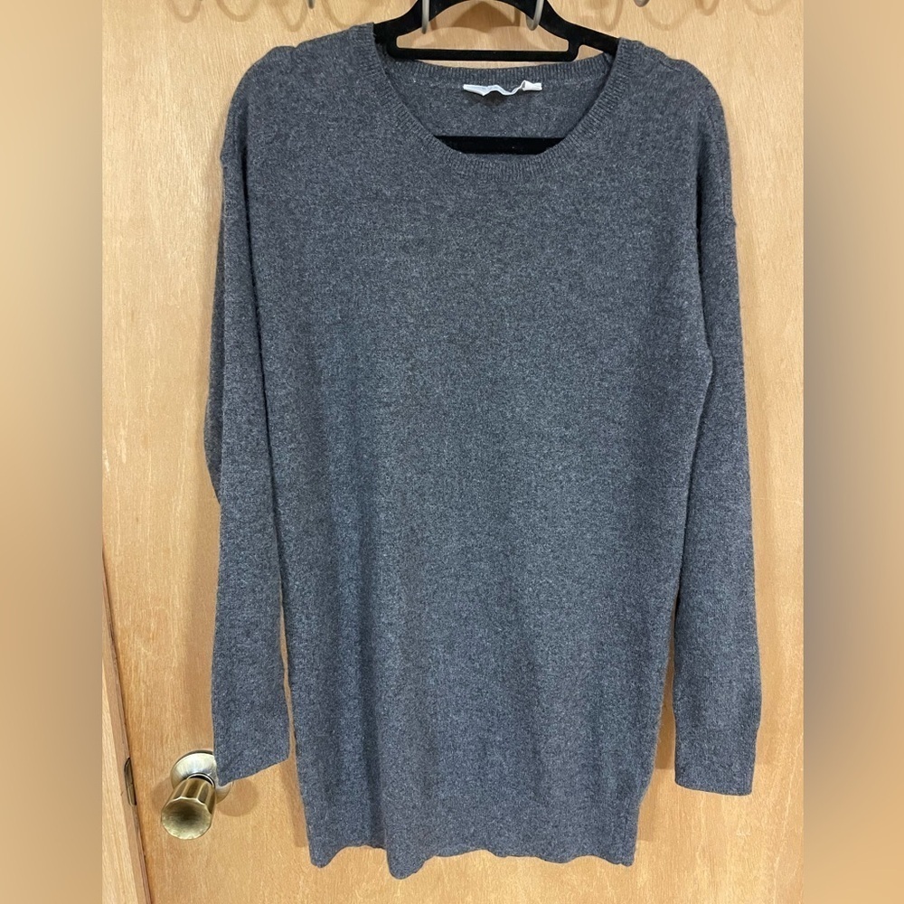 EVERLANE Cashmere crew neck sweater sz XS Charcoal gray